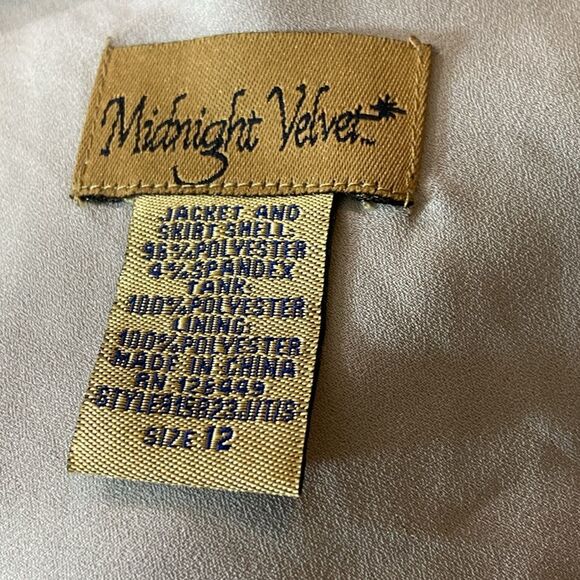 Midnight Velvet Light Gray Fitted Tank Top Women’s Size 12 - Picture 5 of 6